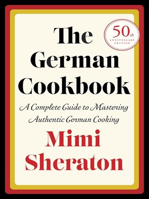 cover image of The German Cookbook